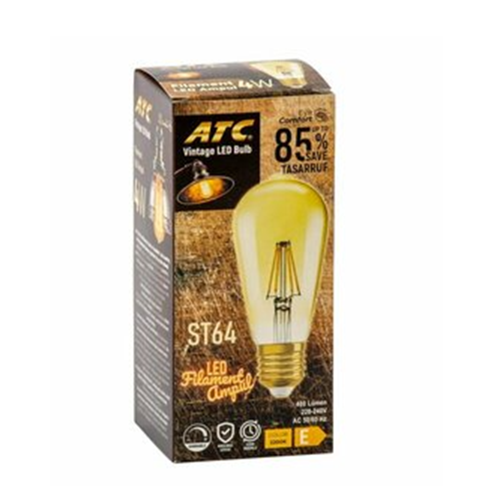 ATC 4W FİLAMENT SARI IŞIK LED AMPUL