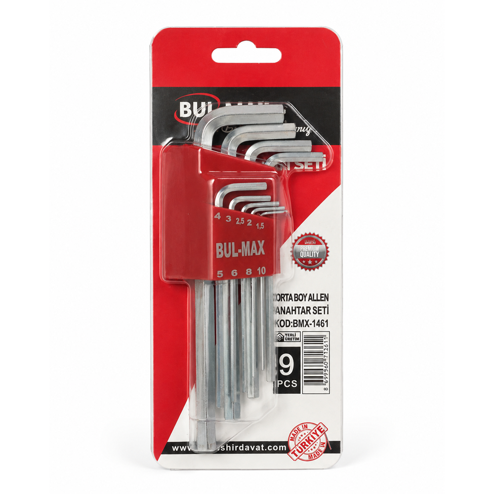BULMAX 9PCS ORTA BOY ALYAN TAKIMI