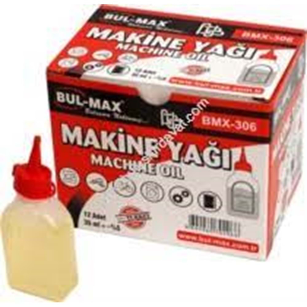 BULMAX BMX-306 MAKİNE YAĞI 35ML BX12