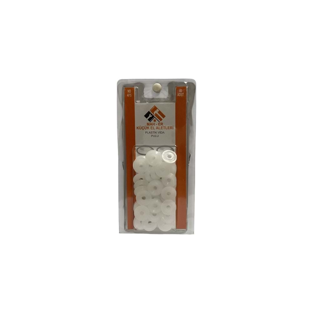 MHR-034 PLASTİK VİDA PULU 4/15 40AD