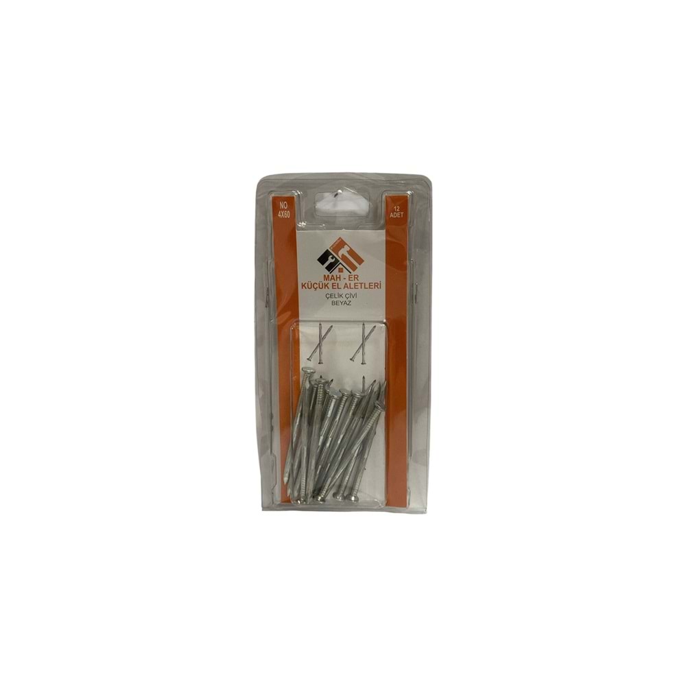 MHR-041 ÇELİK ÇİVİ BEYAZ 4X60 12AD
