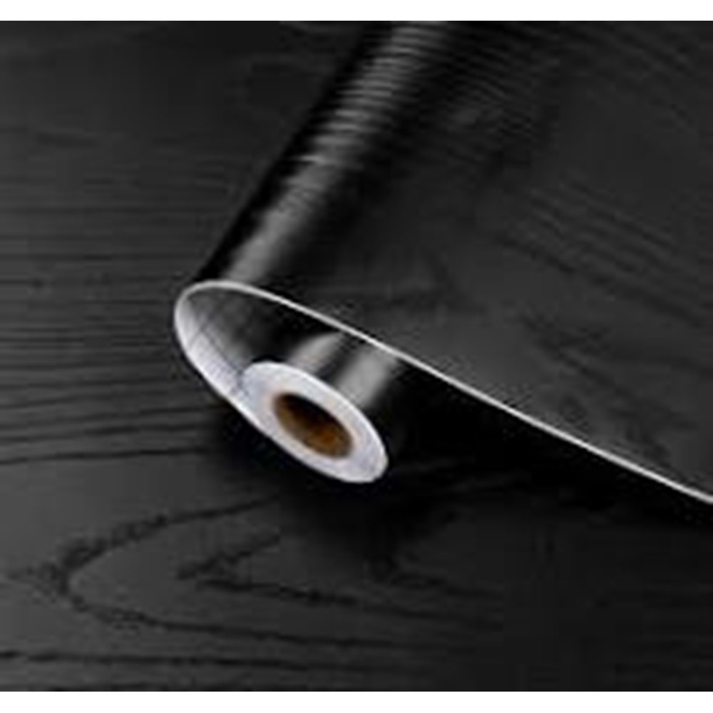 IVORY SİYAH PVC YAPIŞKANLI FOLYO 45X2MT