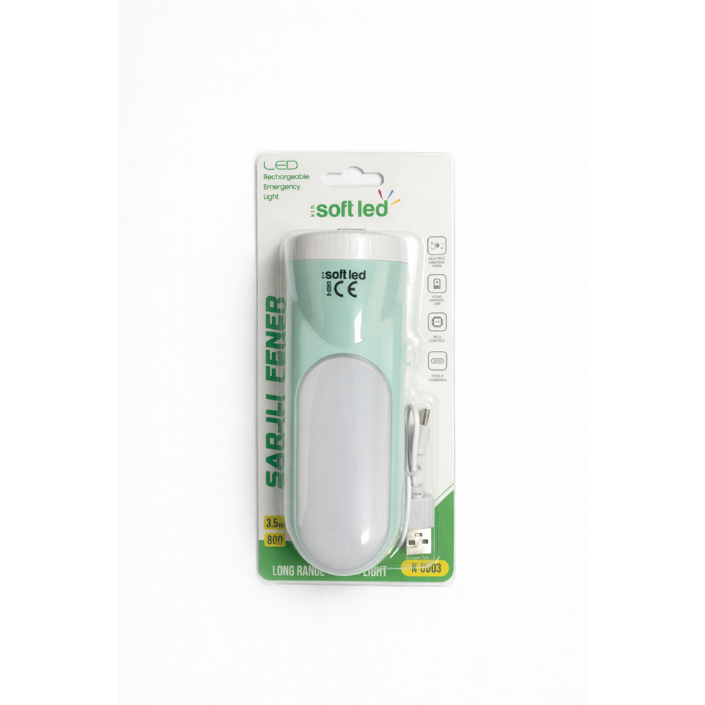 SOFT LED EL FENERİ K-0903