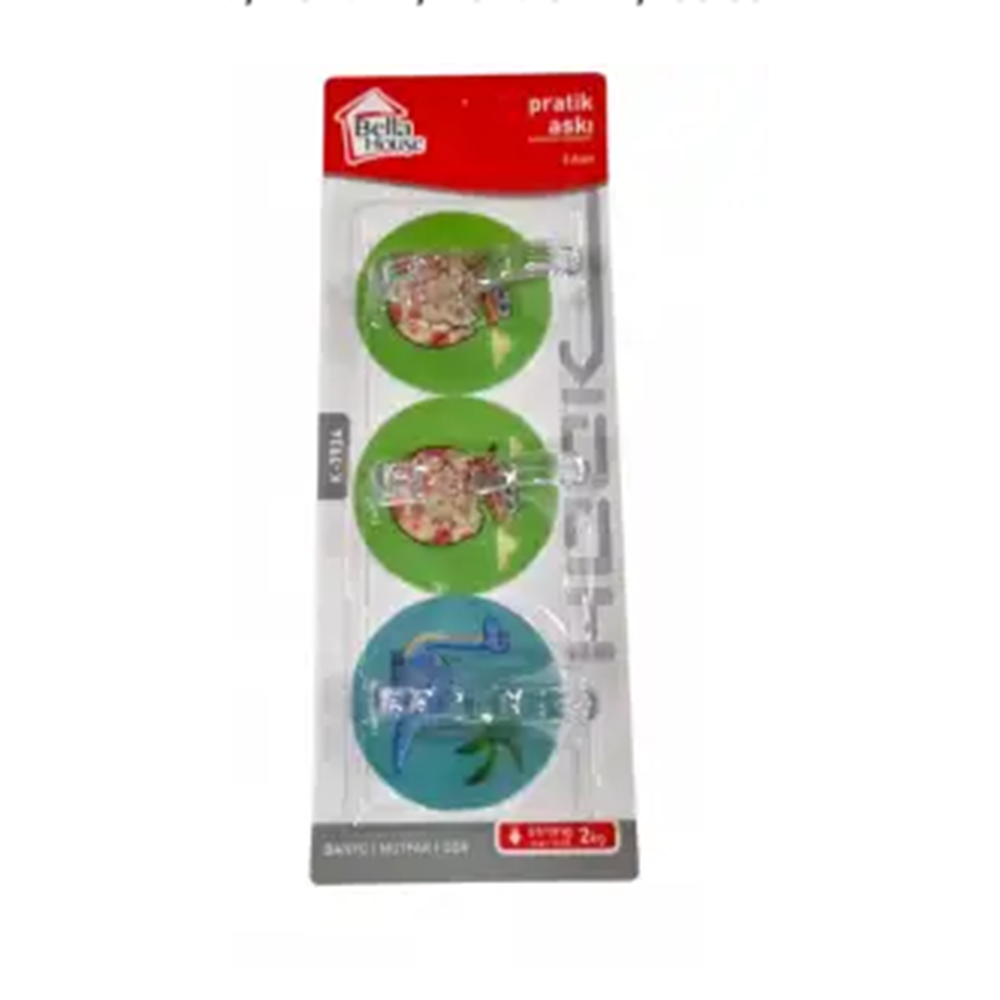 BELLA HOUSE 3LÜ PLASTİK ASKI BX12