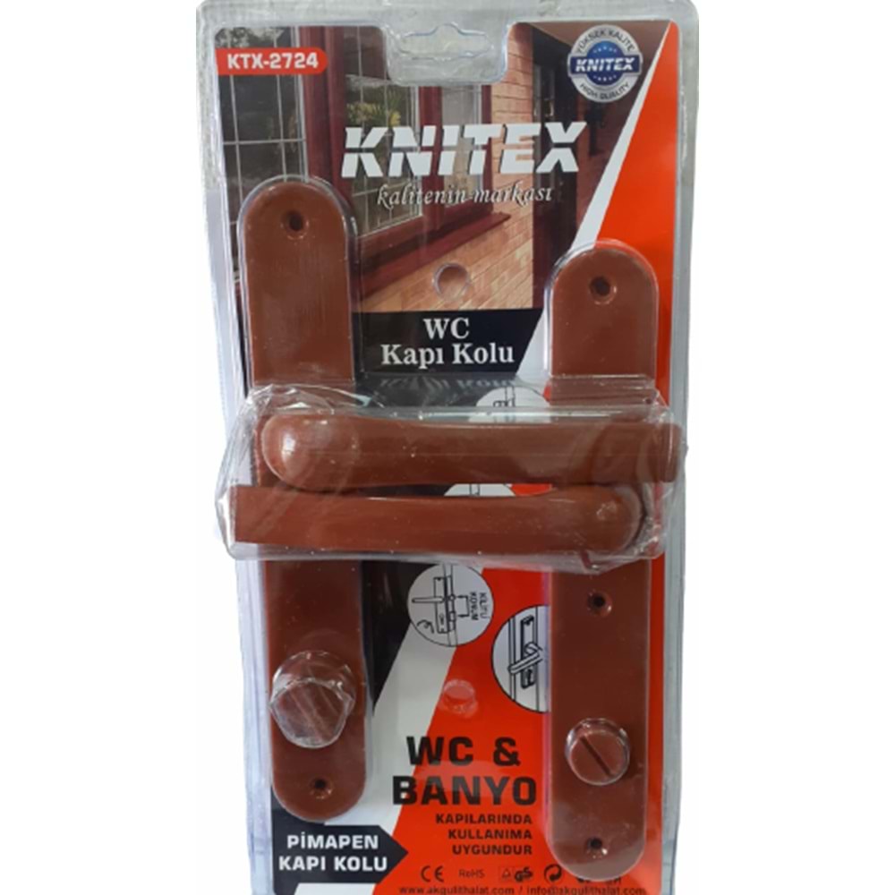 KNITEX KAHVERENGİ PİMAPEK KOLU PLASTİK WC KL48