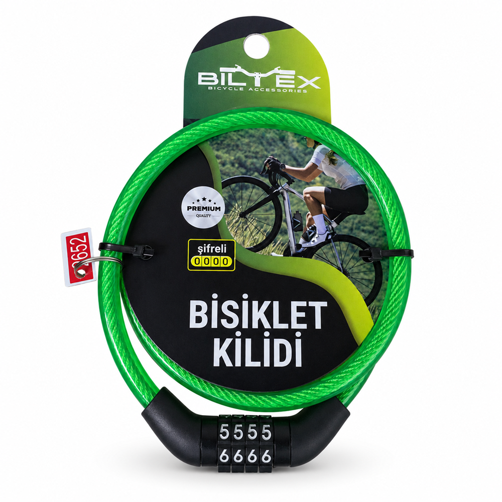 BİLTEX ŞİFRELİ BİSİKLET KİLİDİ