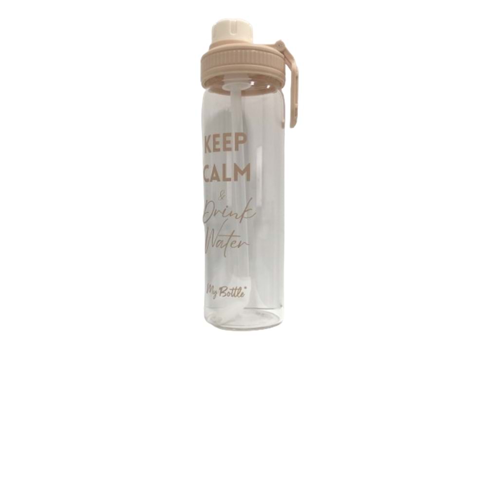MY BOTTLE PİPETLİ CAM MATARA 500ML KL48