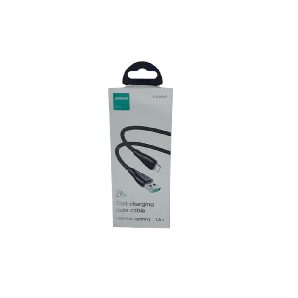 JOYROOM USB-A LİGHTNİNG DATA CABLE 2.4 1.2MT BLACK KABLO