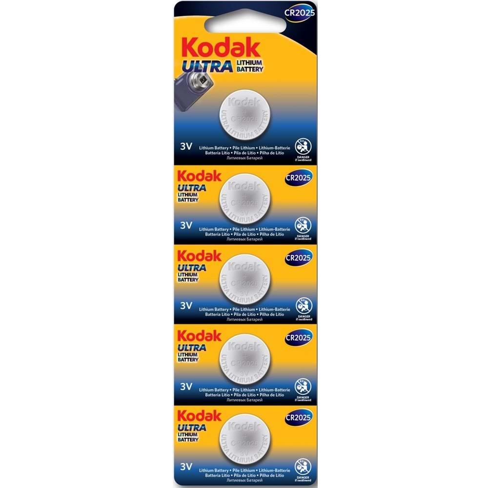 KODAK CR2025 5Lİ PARA PİL BX20