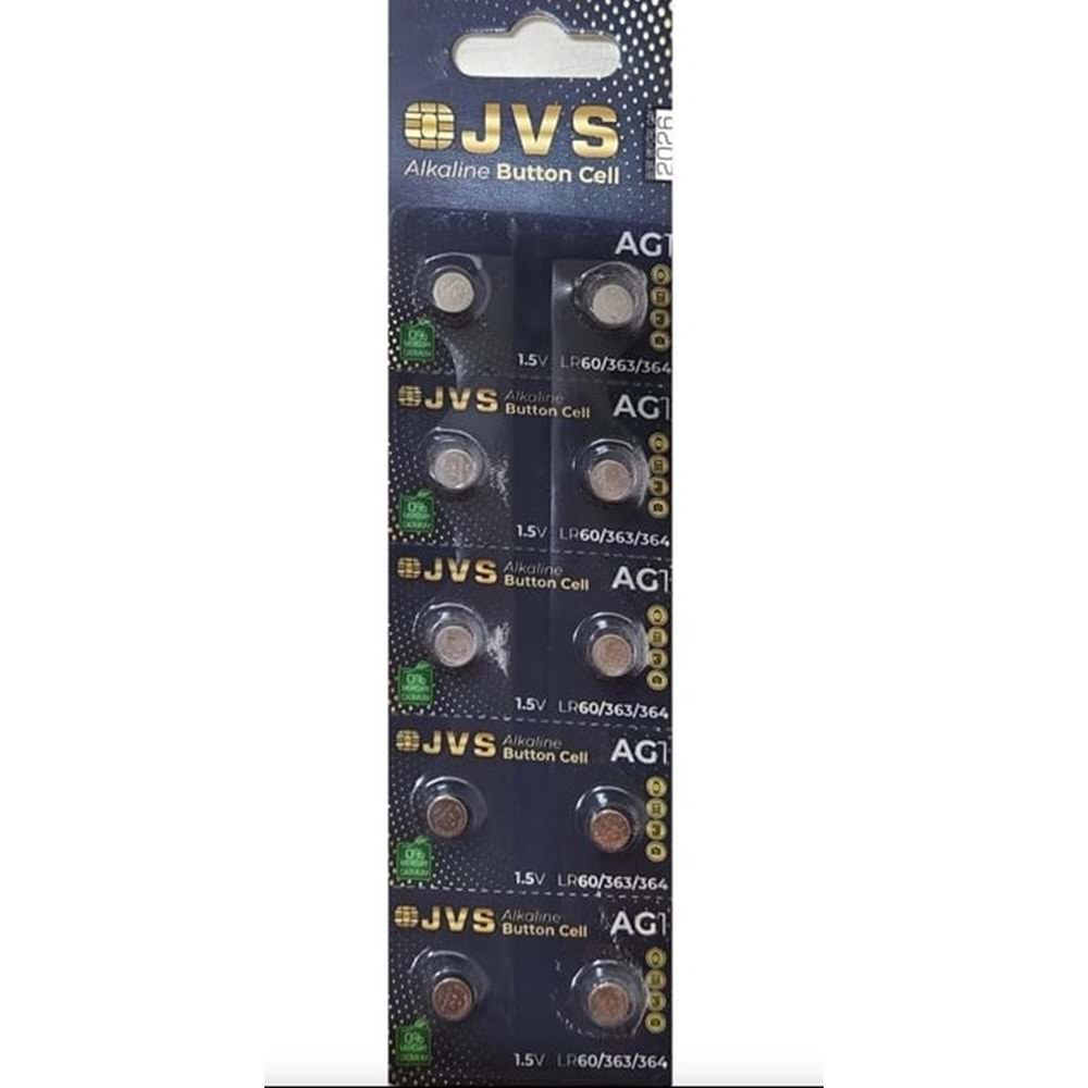 JVS AG1 10LU ALKALİN PİL BX20
