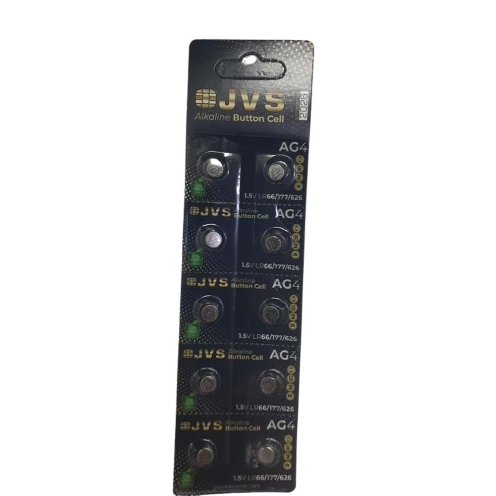 JVS AG4 10LU ALKALİN PİL BX20