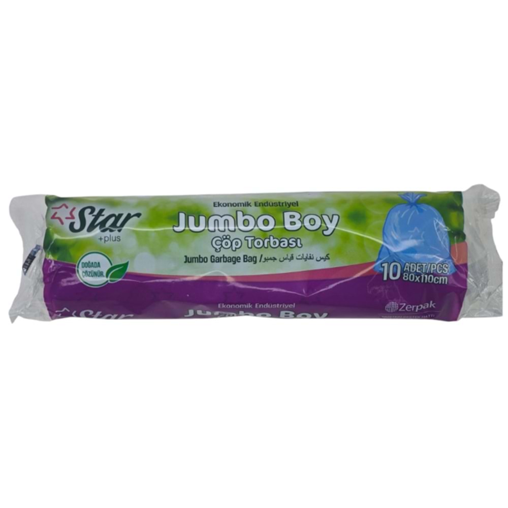 STAR ÇÖP POŞETİ EKONOMİK ENDÜSTRİYEL JUMBO BOY 80X110CM KL20
