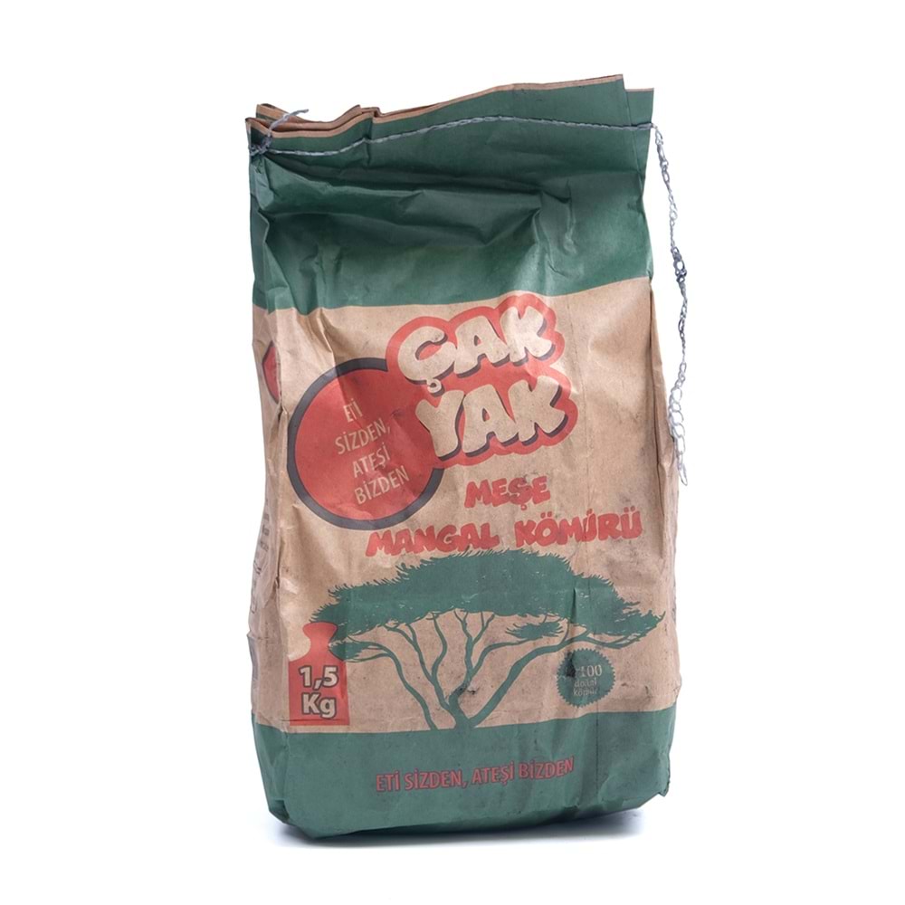 ÇAK YAK MEŞE MANGAL KÖMÜRÜ 1,5KG