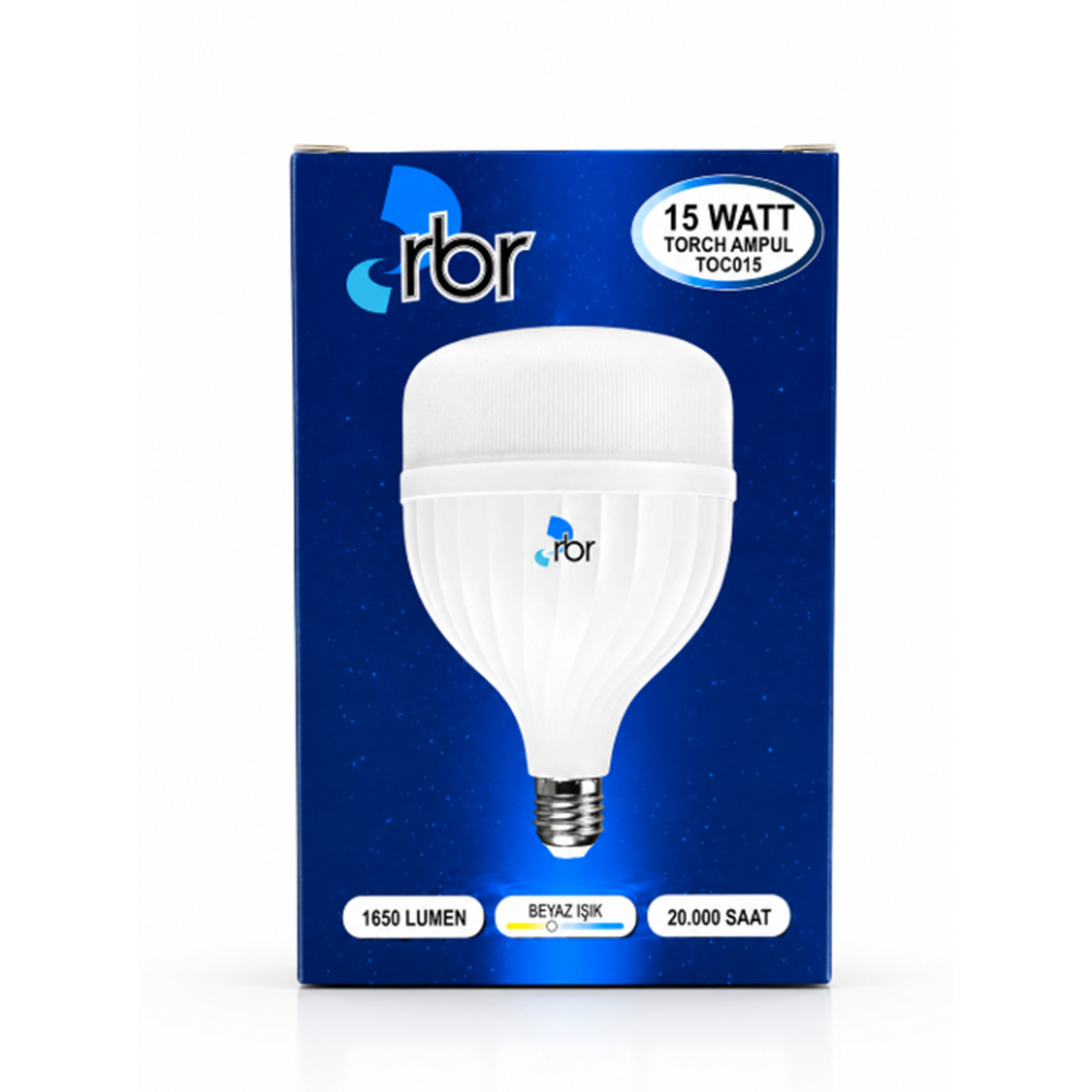 RBR TOC JUMBO LED TORCH AMPUL 15W BX10
