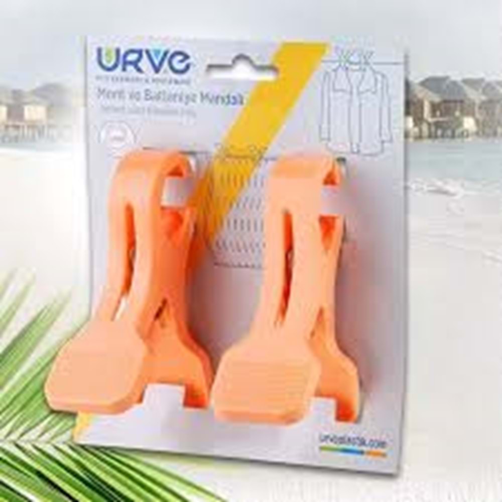 URVE 2Lİ MONT BATTANİYE VE PLAJ HAVLUSU MANDALI KL36