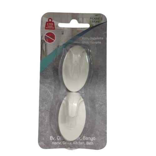 HOUSE MORE DR HOOK YAPIŞKANLI 2Lİ KÜÇÜK OVAL ASKI