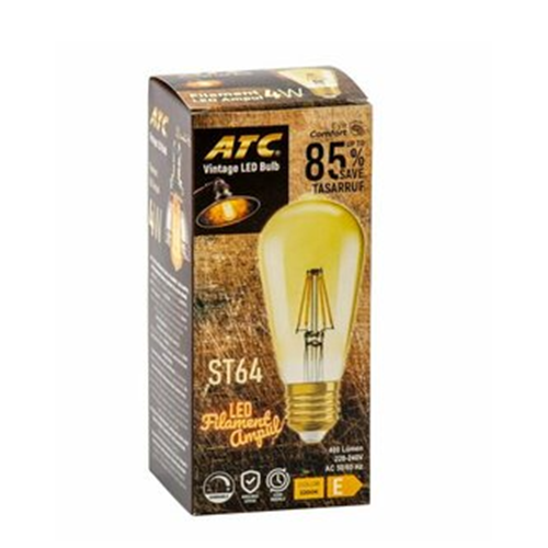 ATC 4W FİLAMENT SARI IŞIK LED AMPUL