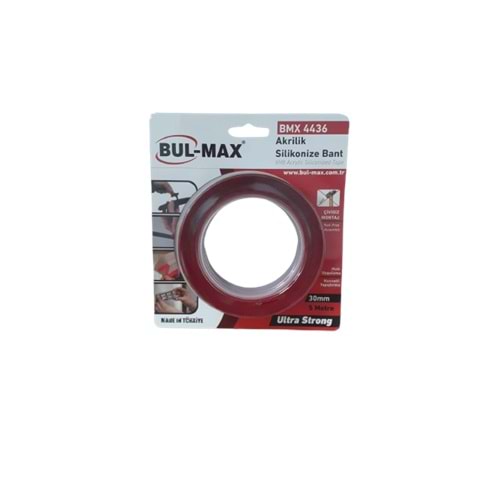 BULMAX AKRİLİK SİLİKONİZE BANT 30MM 5MT