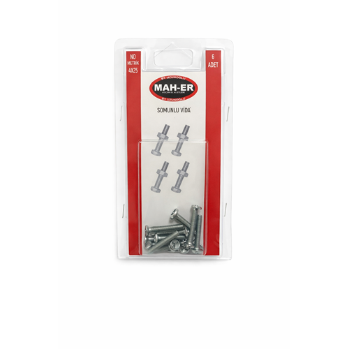 MHR-104 SOMUNLU VİDA 4X25 6AD