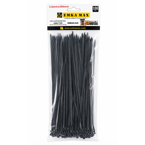 EMKA 300X3,6MM SİYAH CIRT KELEPÇE