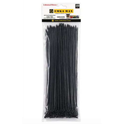 EMKA 370X3,6MM SİYAH CIRT KELEPÇE