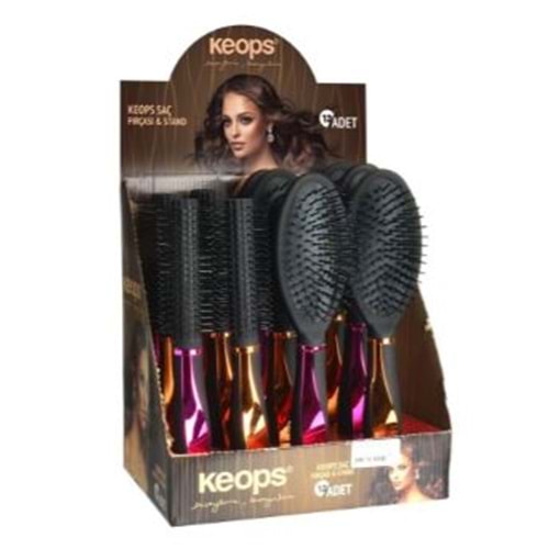 KEOPS FRÇ-51 OVAL STANDLI SAÇ FIRÇASI BX12