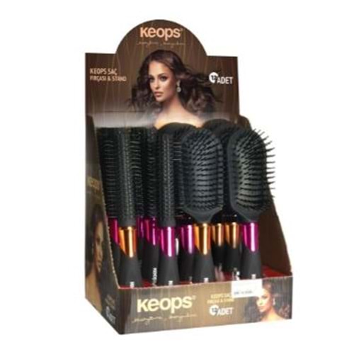 KEOPS FRÇ-52 SAÇ FIRÇASI STANDLI BX12