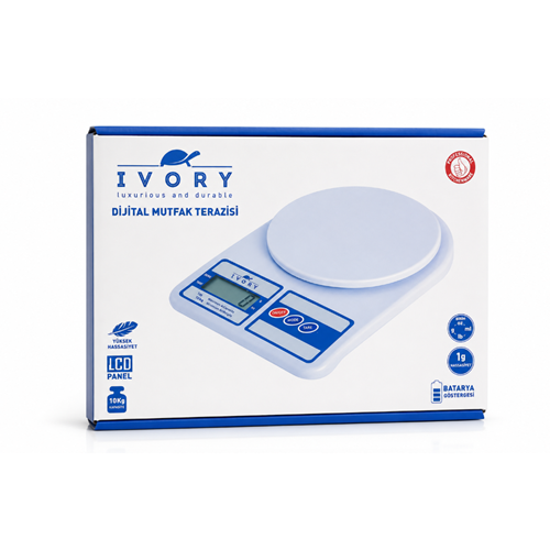 IVORY DİJİTAL MUTFAK TERAZİSİ 10KG