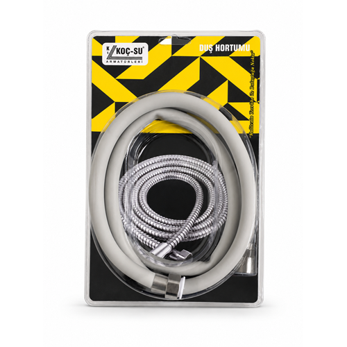 KOÇ SU RENKLİ PLASTİK DUŞ HORTUMU GRİ BLİSTER