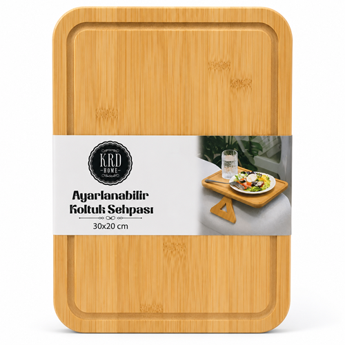 KRD AYARLANABİLİR KOLTUK SEHPASI(DİKDÖRT) 30X20CM