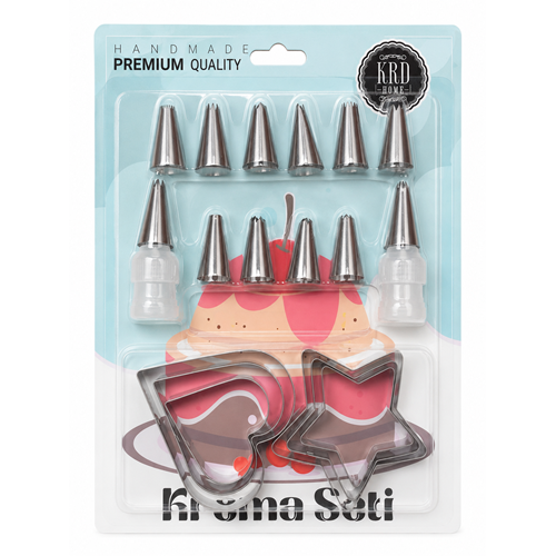 KRD KREMA 18PCS KALIPLI KREMA SETİ