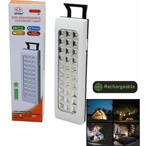KEYANG 30SMD ŞARJLI IŞILDAK