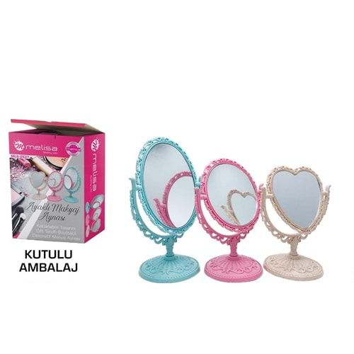 MELİSA RENKLİ MAKYAJ AYNASI KÜÇÜK BOY KL72