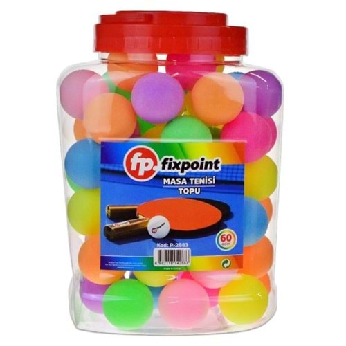 FİXPOİNT 60LI RENKLİ MASA TENİSİ PİNPON TOPU