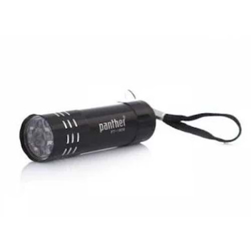 PANTHER 9 LED ALİMİNYUM GÖVDE PİLLİ EL FENERİ BX24