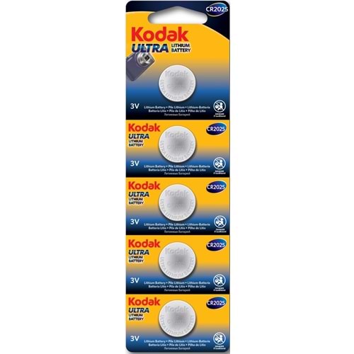KODAK CR2025 5Lİ PARA PİL BX20