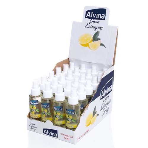 ALVİNA SPREY LİMON KOLONYA 80 100ML BX24