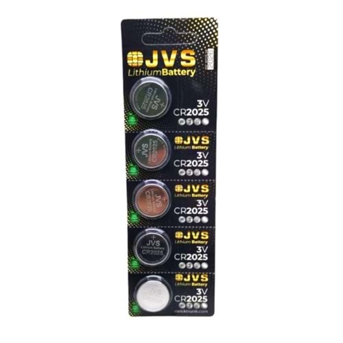JVS CR2025 LİTYUM 5Lİ PARA PİL BX20