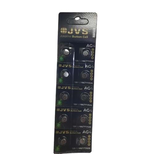 JVS AG4 10LU ALKALİN PİL BX20