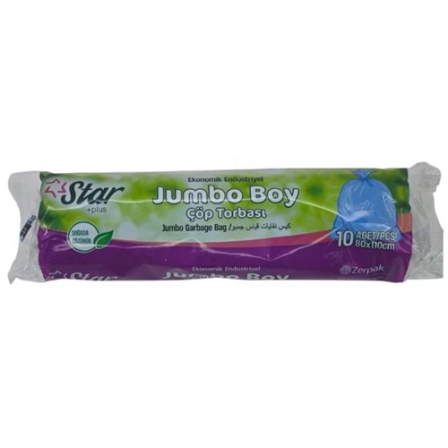 STAR ÇÖP POŞETİ EKONOMİK ENDÜSTRİYEL JUMBO BOY 80X110CM KL20