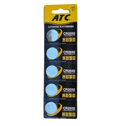 ATC CR2032 5Lİ LİTYUM PARA PİL BX20