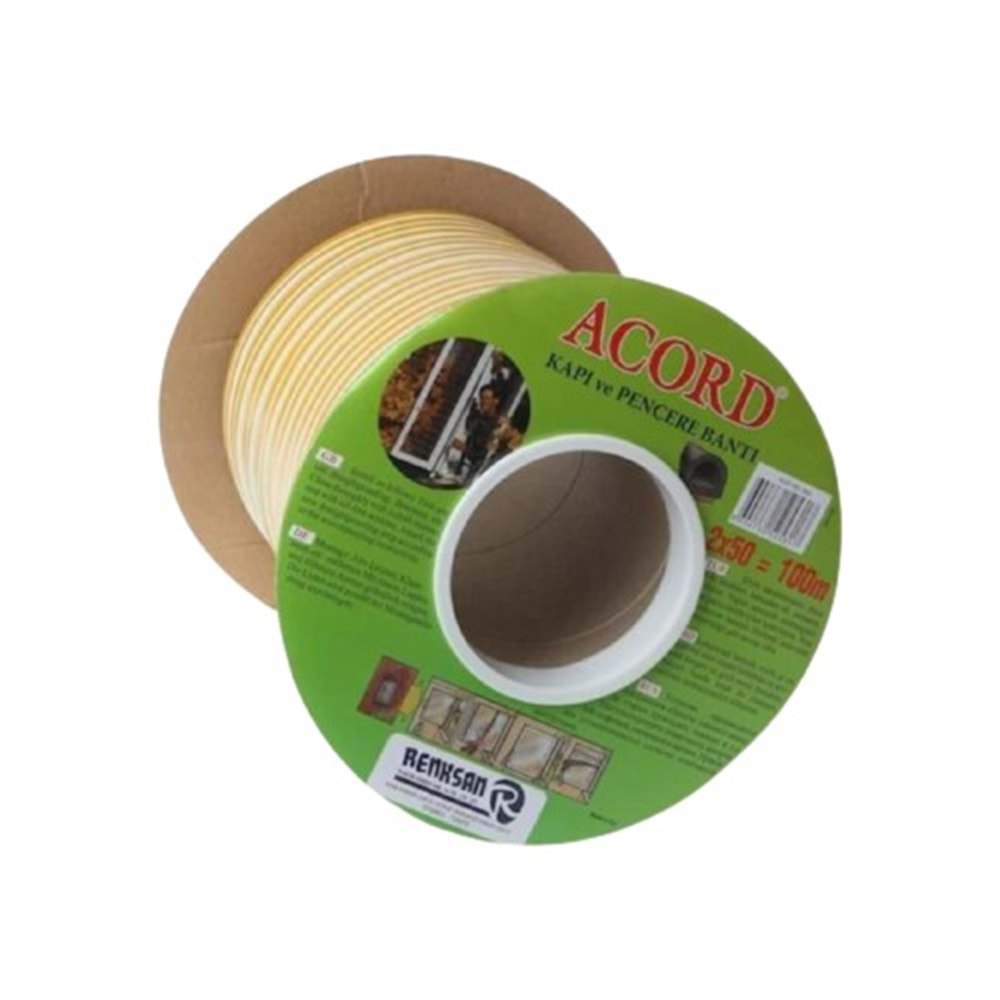 ACORD 862 KAPI PENCERE BANTI KAUÇUK RULO BX 50MT