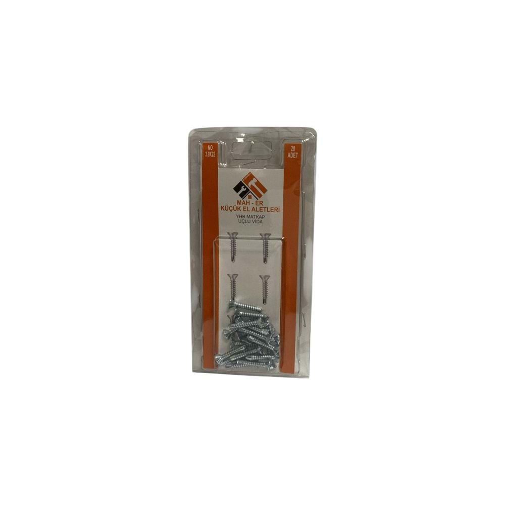 MHR-009 YHB MATKAP UÇLU VİDA 3,9X22 20AD