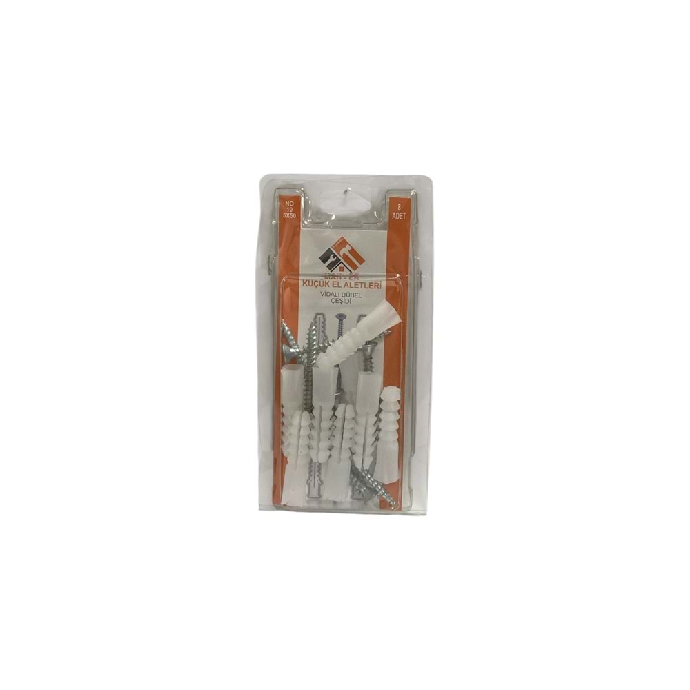 MHR-020 VİDALI DUBEL 5X50 10NO 8AD