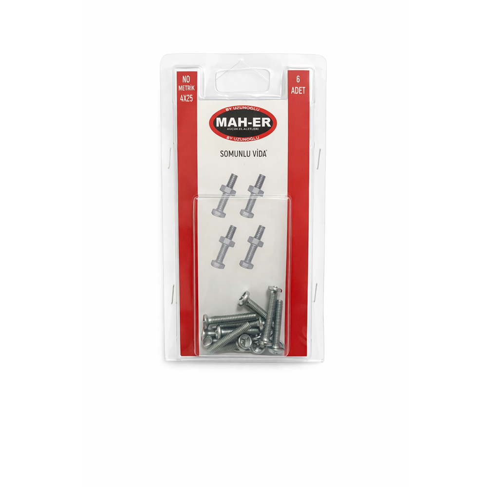 MHR-104 SOMUNLU VİDA 4X25 6AD