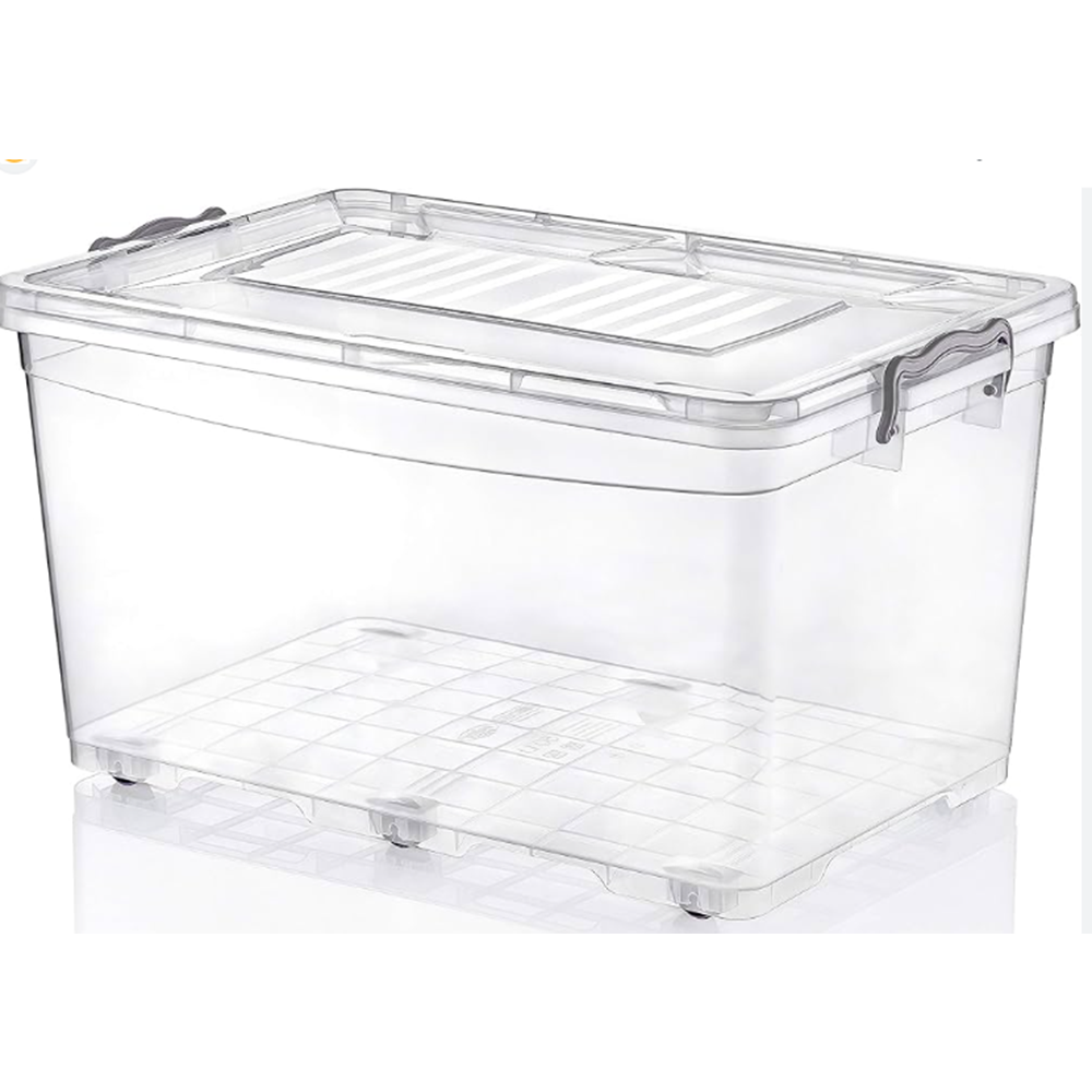 STORAGE YATAY KİLİTLİ HOBİ BOX TEKERLEKLİ SAKLAMA KABI 50LT