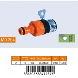 MEDALYAN MD-304 KELEPÇELİ MUSLUK ADAPTÖRÜ