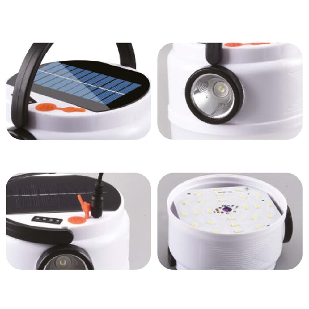 PANTHER SOLAR USB ŞARJLI KAMP LAMBASI KL100