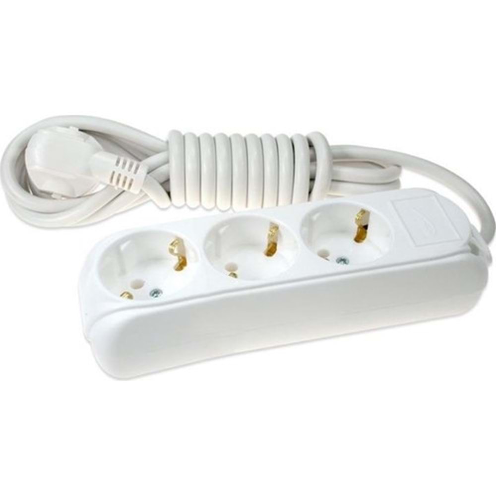 ALMERA UZATMA 3LÜ TOPRAKLI PRİZ 3MT