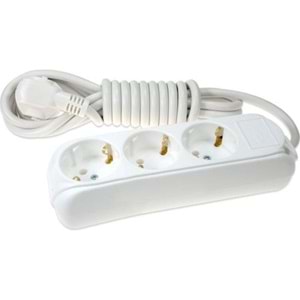 ALMERA UZATMA 3LÜ TOPRAKLI PRİZ 3MT